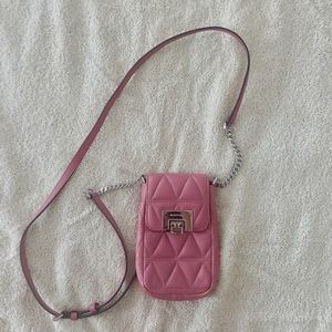 Michael Kors crossbody quilted leather phone bag